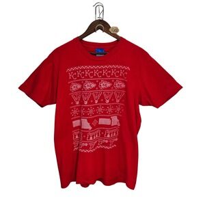 Raygun Kansas City Chiefs Red Graphic T-Shirt Mens Large Holiday Sweater Style